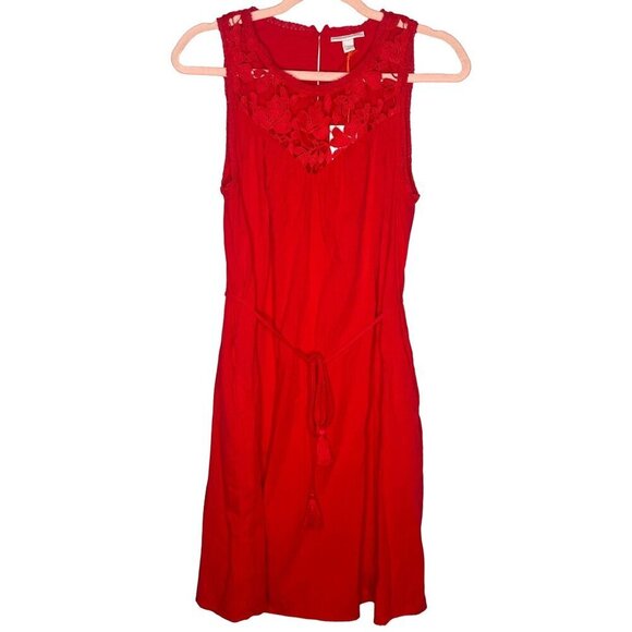 NWT Knox Rose women's sleeveless red shift dress size s - Picture 1 of 12